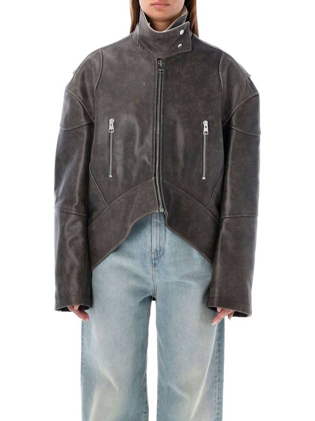 leather jacket black - JW ANDERSON - BALAAN 2