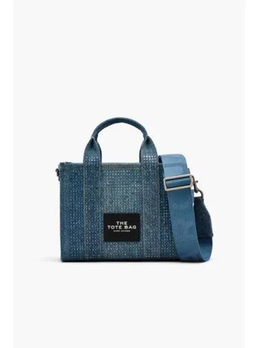 Crystal Denim Small Tote Light Blue MBBAM24015BUL - MARC JACOBS - BALAAN 1