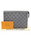 M30840 Monogram Canvas Gunmetal Gray Pochette Voyage MM Clutch - LOUIS VUITTON - BALAAN 2