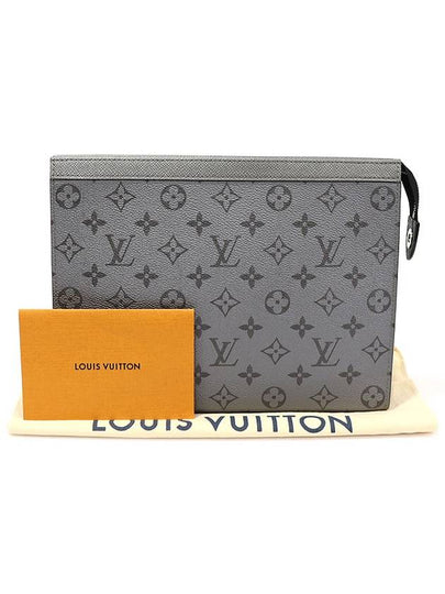 M30840 Monogram Canvas Gunmetal Gray Pochette Voyage MM Clutch - LOUIS VUITTON - BALAAN 2