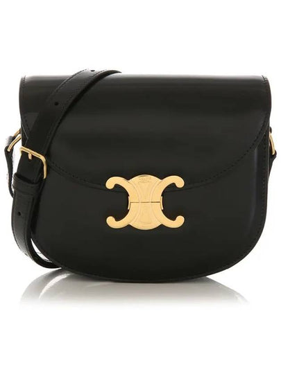 Besace Clea Shiny Calfskin Cross Bag Black - CELINE - BALAAN 2