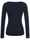 Slim fit long sleeve t-shirt MW3ME235D NVY - P_LABEL - BALAAN 7