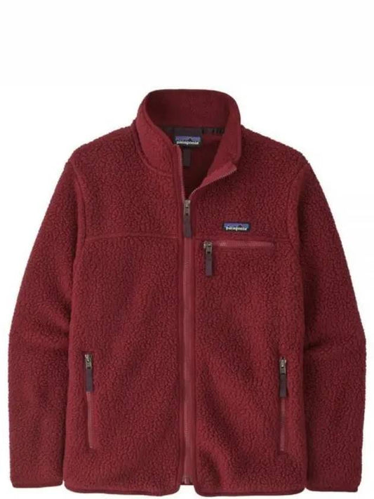 Women's Retro Pile Fleece Zip-up Jacket Red - PATAGONIA - BALAAN 2