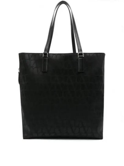 Iconography Shopper Tote Bag Black - VALENTINO - BALAAN 2