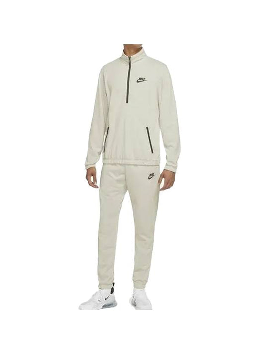 Club Basic Polyknit Tracksuit White - NIKE - BALAAN 1