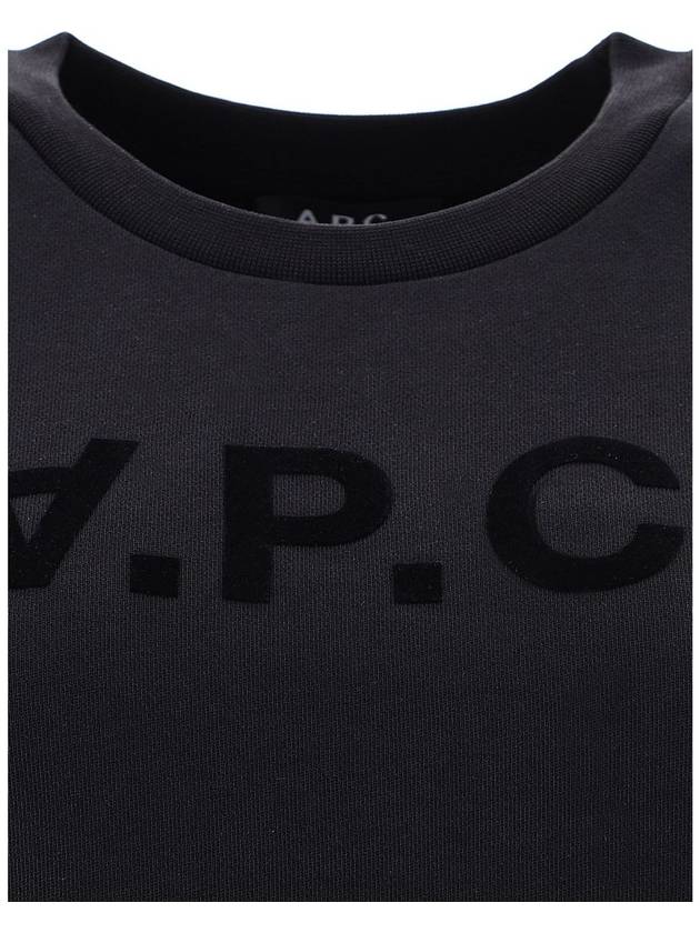 VPC Logo Sweatshirt Black - A.P.C. - BALAAN 5