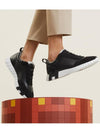 Bouncing Leather Low Top Sneakers Noir - HERMES - BALAAN 8