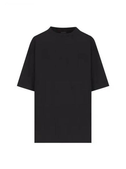 Logo Print Short Sleeve T-Shirt Black - BALENCIAGA - BALAAN 2