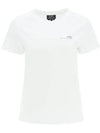 Item Logo Crew Neck Short Sleeve T-Shirt White - A.P.C. - BALAAN 2