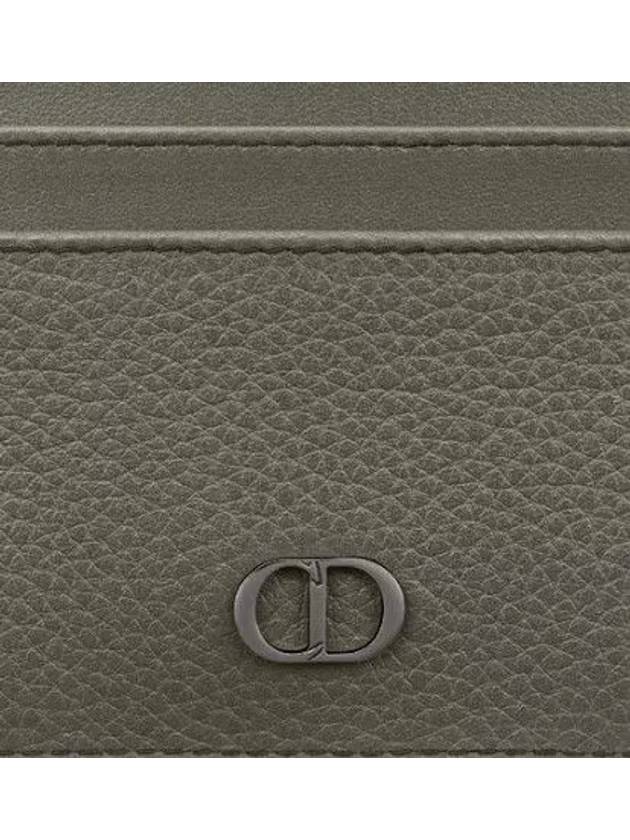 CD Icon Grained Calfskin Card Wallet Green - DIOR - BALAAN 4