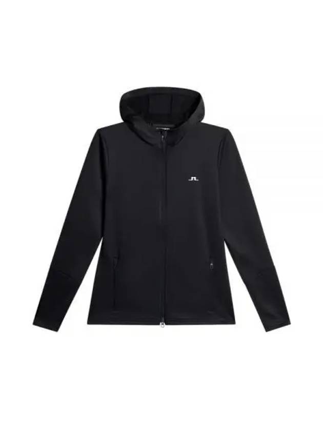 Women's Aerial Zip Up Hoodie Black - J.LINDEBERG - BALAAN 2