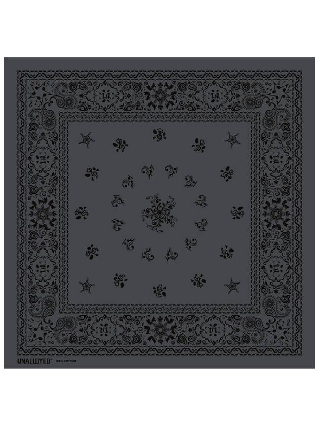 Note Paisley Bandana Charcoal - UNALLOYED - BALAAN 1