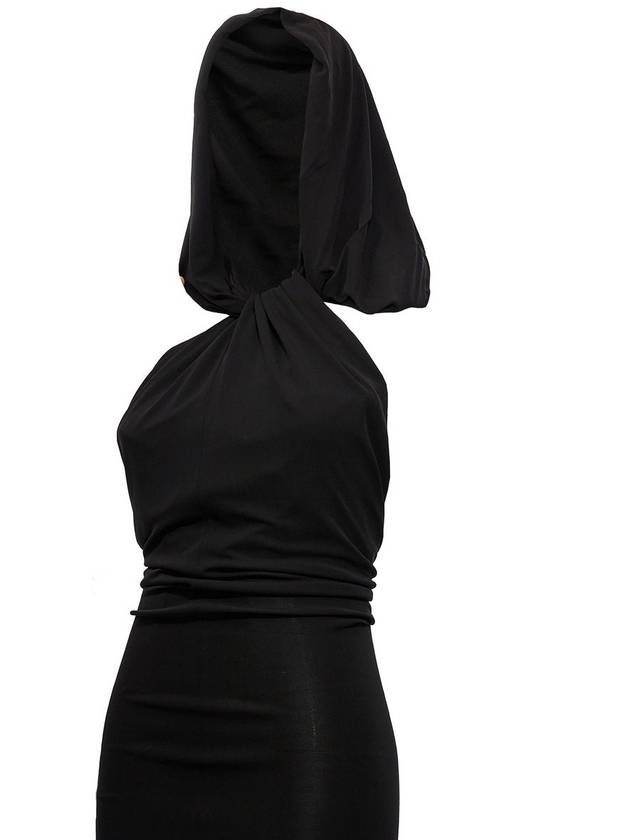 Saint Laurent Long Hooded Dress - SAINT LAURENT - BALAAN 4