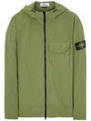 Men's Wappen Patch Naslan Pocket Hooded Jacket Green - STONE ISLAND - BALAAN 1