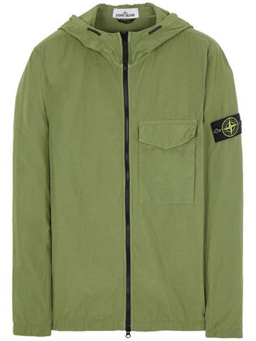 Men's Wappen Patch Naslan Pocket Hooded Jacket Green - STONE ISLAND - BALAAN 1