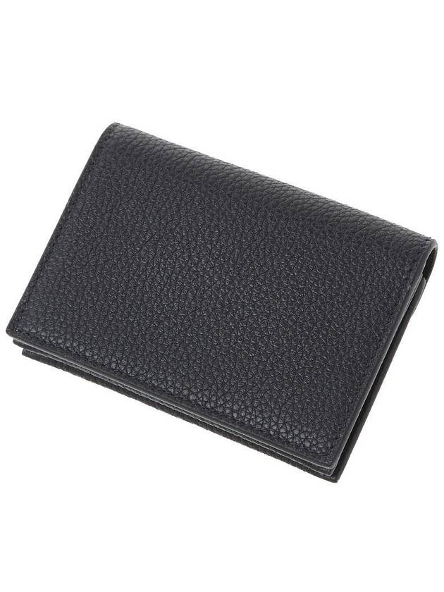 Gancini Compact Card Wallet Black - SALVATORE FERRAGAMO - BALAAN 6