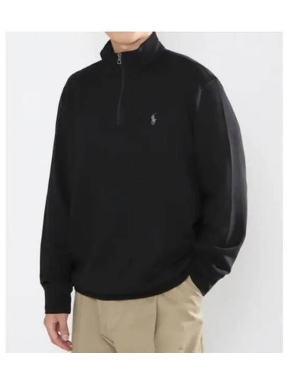 Pony Logo Half Zip-up Sweatshirt Black - POLO RALPH LAUREN - BALAAN 2