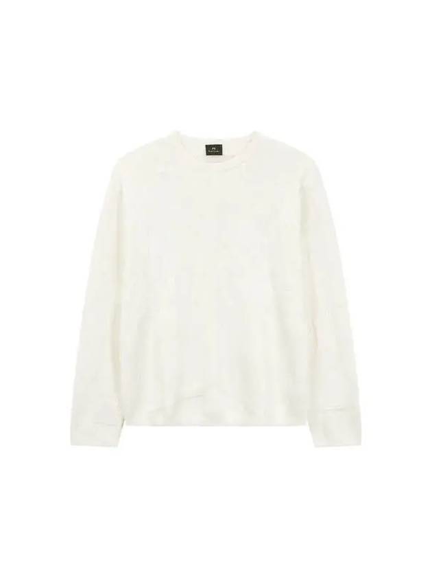 Multi Jacquard Wool Cotton Knit Ivory - PAUL SMITH - BALAAN 1