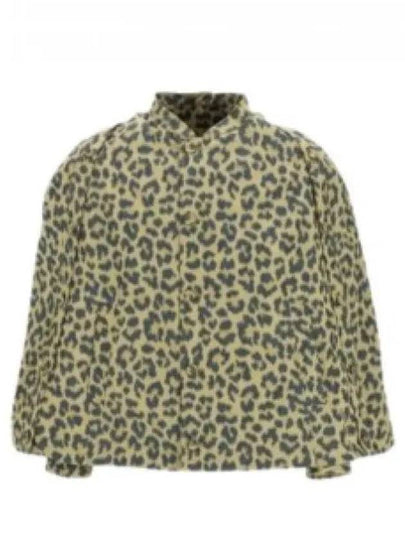 Leopard Print Short Cape Jacket Yellow - DIOR - BALAAN 2