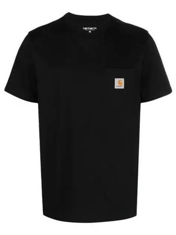 24FW I030434 Pocket Logo Patch Short Sleeve T-Shirt 1014070 - CARHARTT - BALAAN 1