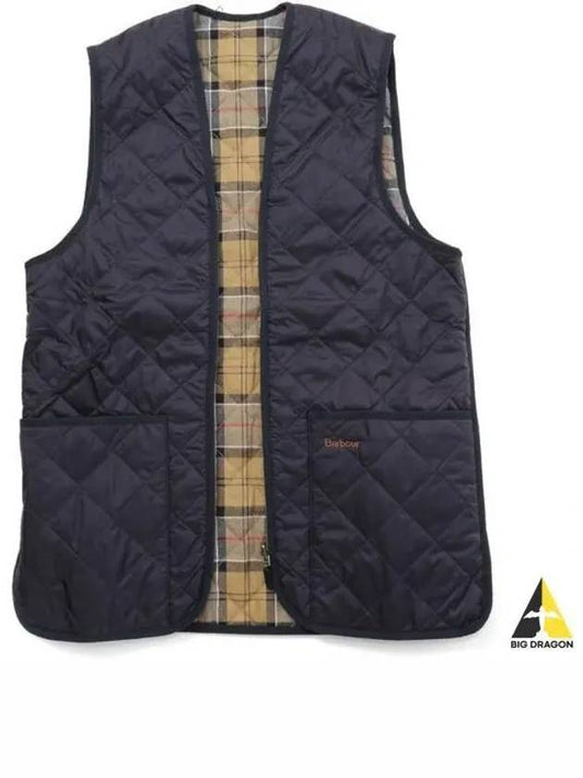 Quilted Waistcoat Zip In Liner Vest Navy - BARBOUR - BALAAN 2