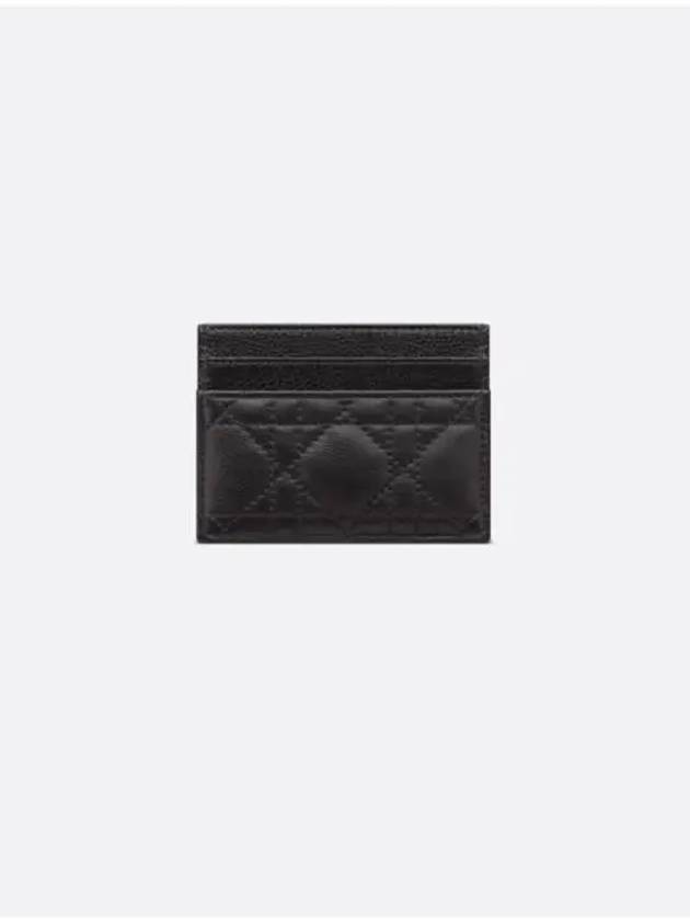 Caro 5-Slot Supple Cannage Calfskin Card Wallet Black - DIOR - BALAAN 3