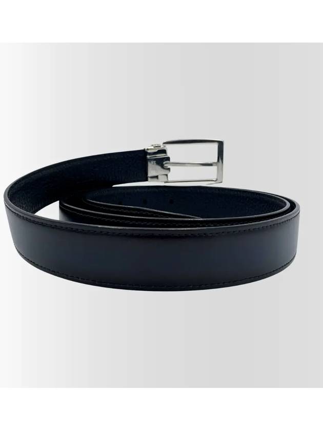 Men s Classic Suit Belt 125397 Black Navy - MONTBLANC - BALAAN 4