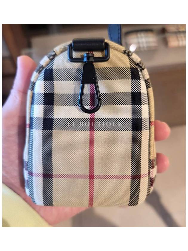 Check Backpack Charm Key Holder Beige - BURBERRY - BALAAN 7