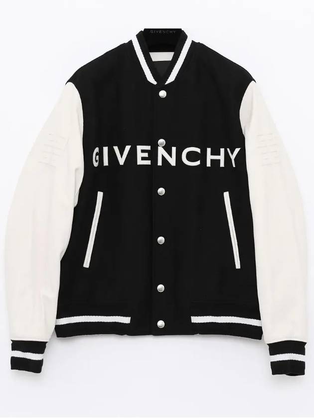 College Varsity Bomber Jacket Black - GIVENCHY - BALAAN 4