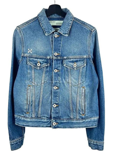 OWYE009R19773057 Denim Jacket Blue - OFF WHITE - BALAAN 1