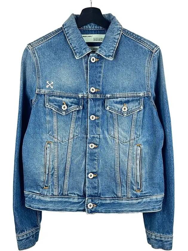 Regular Denim Jacket Medium Blue - OFF WHITE - BALAAN 2