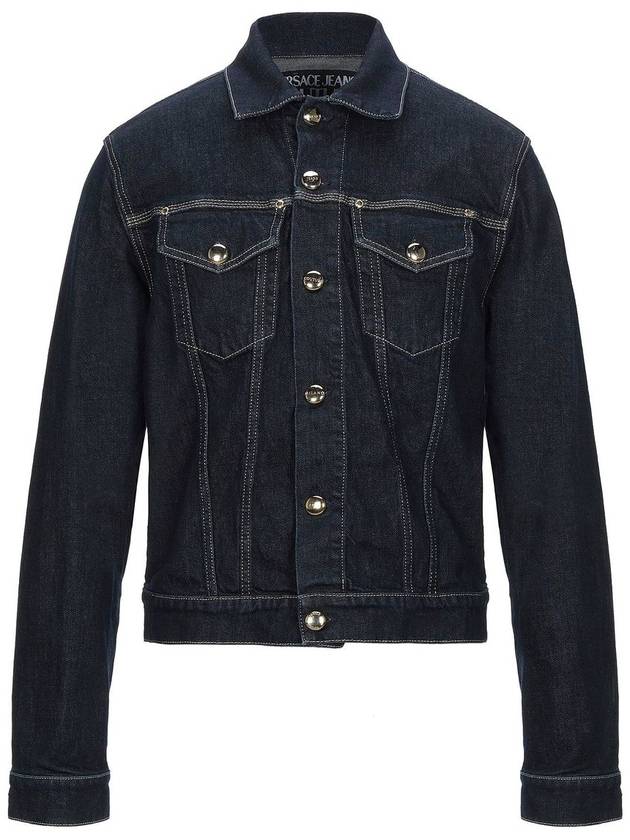 Jeans Couture Indigo Pure Gold Stitch Denim Jacket - VERSACE - BALAAN 6