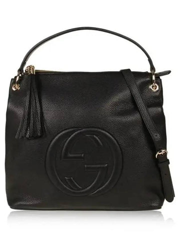 GG Soho Tassel Hobo Shoulder Bag Black - GUCCI - BALAAN 1