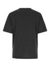 Heart Logo Patch Short Sleeve T-Shirt Dark Grey - AMI - BALAAN 4