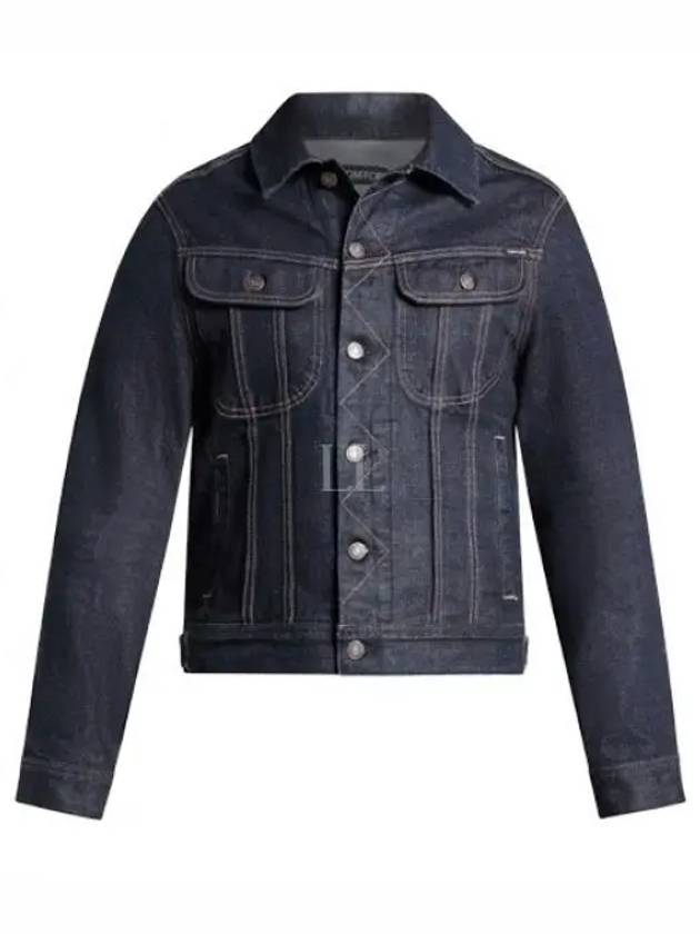 Cotton Denim Jacket Blue - TOM FORD - BALAAN 2