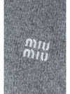 Wool Cashmere Knit Top Grey - MIU MIU - BALAAN 4