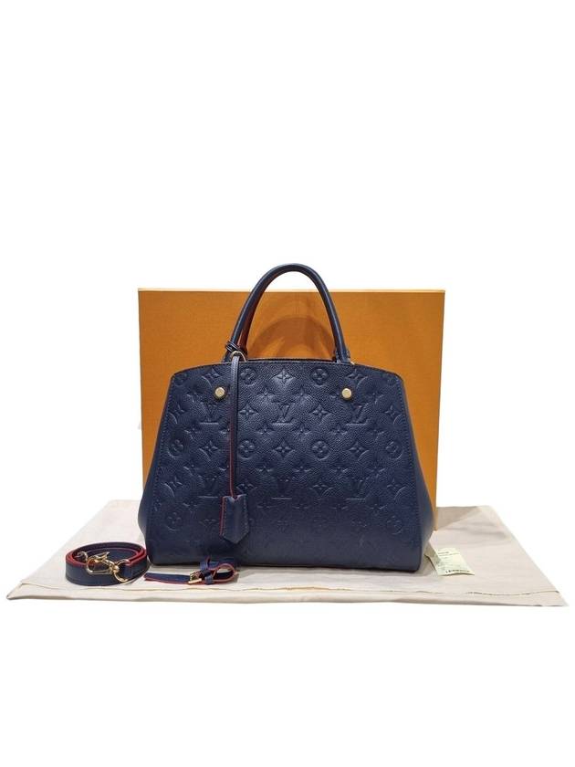 Women s M42746 Empreinte Navy Montaigne MM Tote Bag Shoulder Strap - LOUIS VUITTON - BALAAN 9