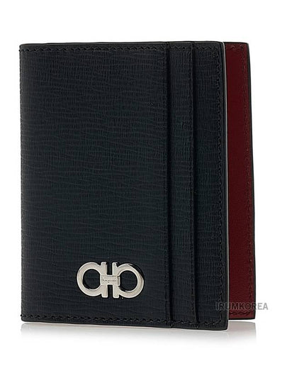 Gancini Card Wallet Black - SALVATORE FERRAGAMO - BALAAN 2