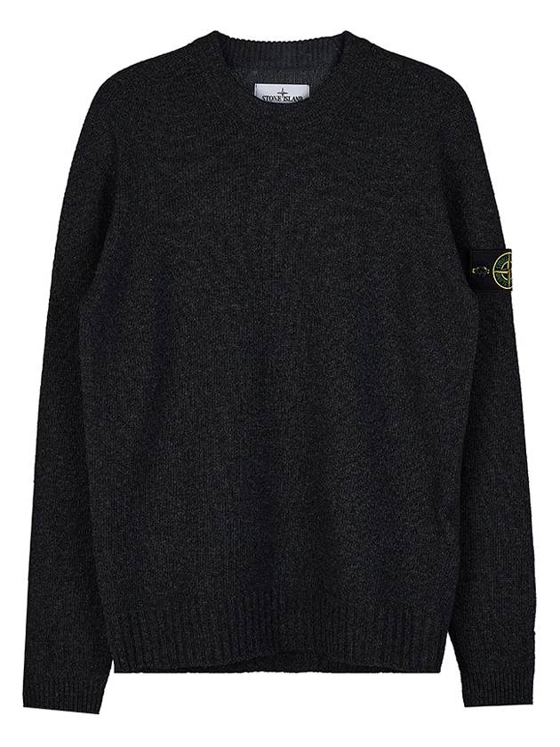 Crew Neck Knit Top Charcoal - STONE ISLAND - BALAAN 11