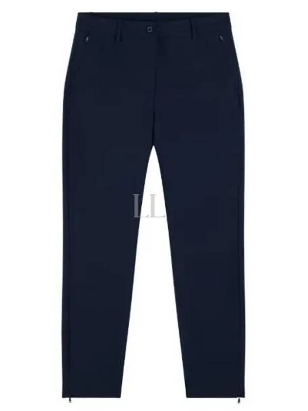 PIA Mid Waist Straight Pants Navy - J.LINDEBERG - BALAAN 2