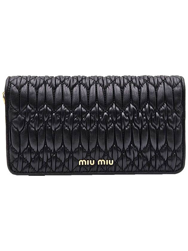 Miu Black Nappa Crystal Chain Mini Shoulder Bag - MIU MIU - BALAAN 3