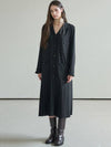 Sailor pocket pleated dress black - MITTE - BALAAN 6