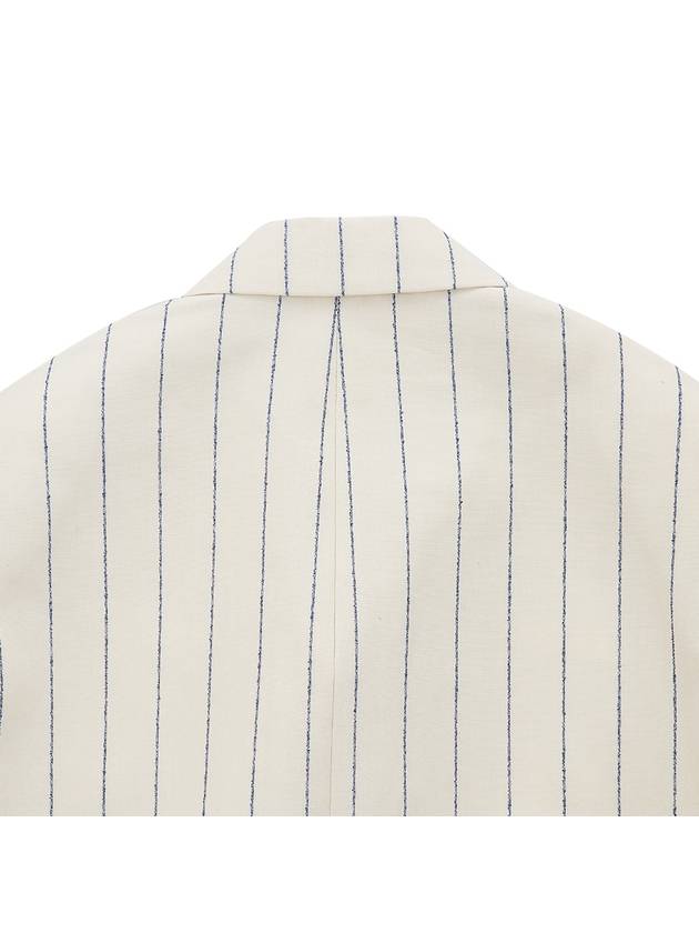 Striped Blazer Jacket White - MARNI - BALAAN 9