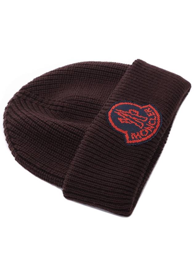 Men s Logo Patch Wool Beanie 3B00019 M1282 687 24F - MONCLER - BALAAN 6