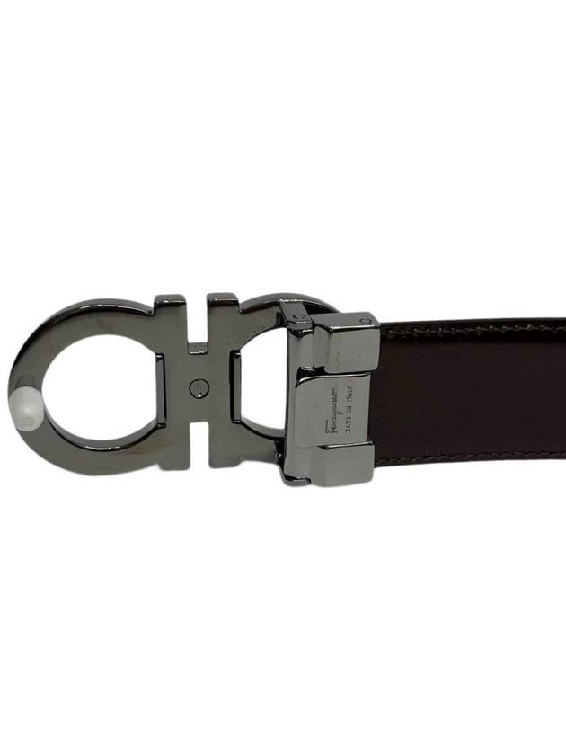 Ferragamo Reversible Leather Belt 644557 - SALVATORE FERRAGAMO - BALAAN 5