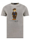 Bear Print Cotton Short Sleeves T-Shirt Grey - POLO RALPH LAUREN - BALAAN 1