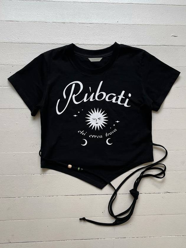 Sun and Moon Strap Tshirt BLACK - RUBATI - BALAAN 5