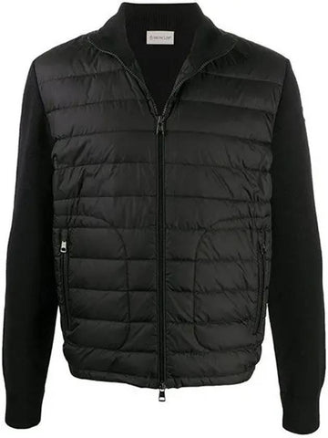 Wool padded cardigan 9B50700 999 black - MONCLER - BALAAN 1