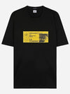 Graphic Printing Short Sleeve T-Shirt Black - CP COMPANY - BALAAN 1