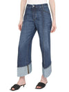 Curved Shape Denim Jeans Mid Blue - BOTTEGA VENETA - BALAAN 4